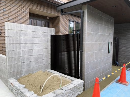 左京区M様邸の外構工事