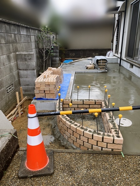 お庭のリフォーム工事進捗レポート@城陽市Y様邸