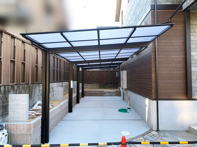 「LABOT」は京都，滋賀のエクステリア、ガーデニングを中心に外構・お庭工事のデザイン、設計、施工管理を一貫して行うエクステリア専門店です。 | 西京区M様邸の新築外構工事進捗レポート！