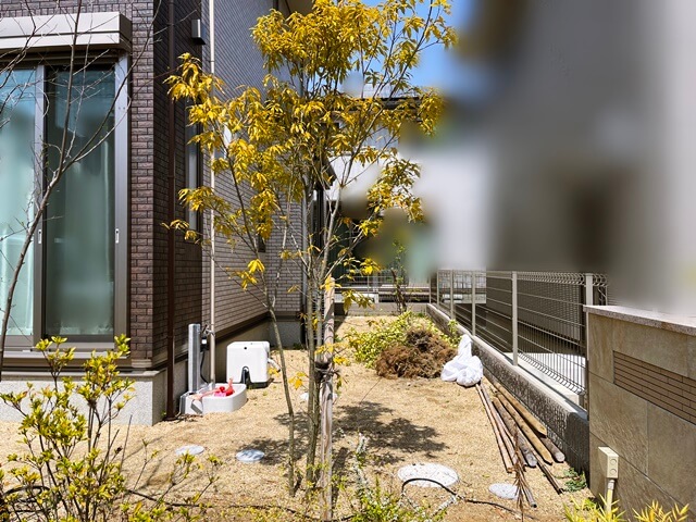 「LABOT」は京都，滋賀のエクステリア、ガーデニングを中心に外構・お庭工事のデザイン、設計、施工管理を一貫して行うエクステリア専門店です。 | 先週からお庭工事が始まってる木津川市A様邸。 お庭の使い方、こんな感じでご提案しました。