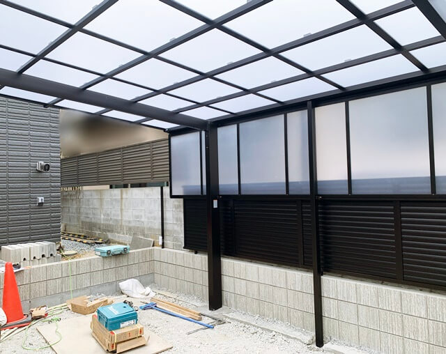 「LABOT」は京都，滋賀のエクステリア、ガーデニングを中心に外構・お庭工事のデザイン、設計、施工管理を一貫して行うエクステリア専門店です。 | 向日市G様邸新築工事進捗レポートです
