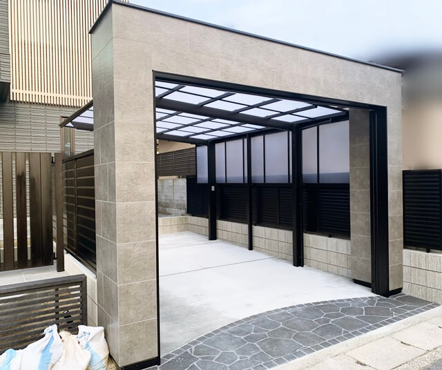 「LABOT」は京都，滋賀のエクステリア、ガーデニングを中心に外構・お庭工事のデザイン、設計、施工管理を一貫して行うエクステリア専門店です。 | もうすぐ植栽工事！＠向日市G様邸