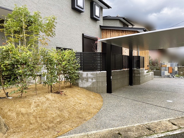「LABOT」は京都，滋賀のエクステリア、ガーデニングを中心に外構・お庭工事のデザイン、設計、施工管理を一貫して行うエクステリア専門店です。 | 亀岡市N様邸の家づくり、完成っ！