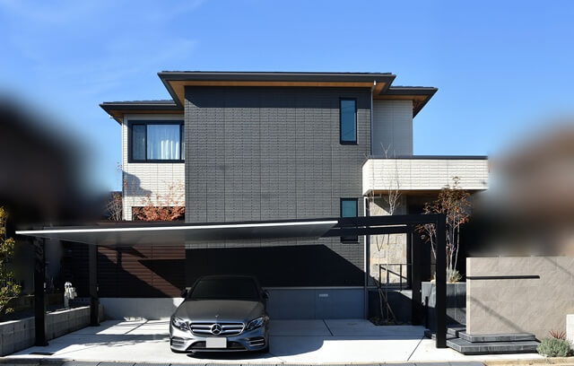 LABOT::【積水ハウス】カーポートSC2台用梁延長を使ったオープン外構