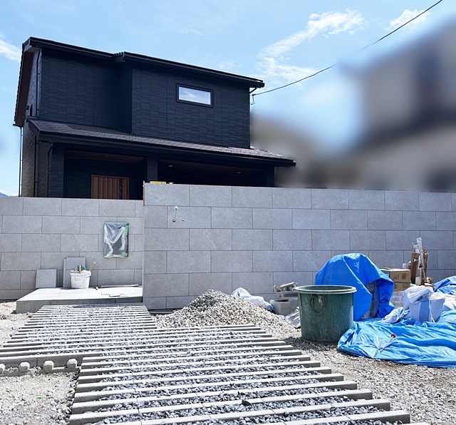 亀岡市で新しい外構工事、着工中＠T様邸