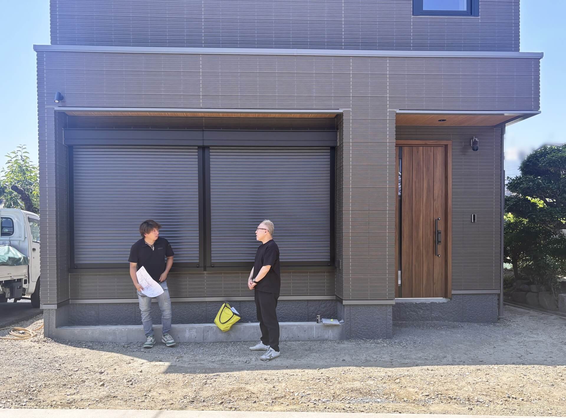 伏見区でN様邸の新築外構工事が始まりましたー