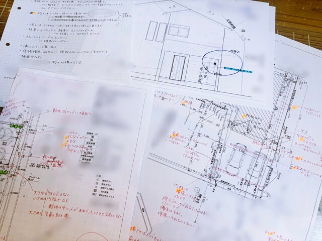 ヒアリングの時に敷地内をどう使っていくか、N様とゾーニングを確認しながら計画を進めています。 | 京都と滋賀の外構ならラボット